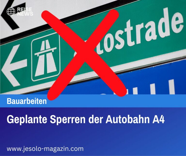 Geplante Sperren der Autobahn A4