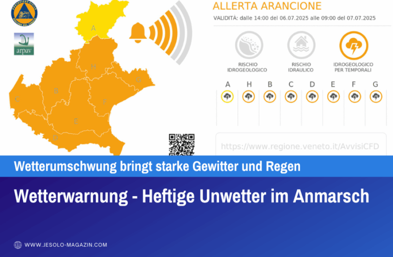 Wetterwarnung - Heftige Unwetter im Anmarsch